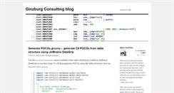 Desktop Screenshot of blog.ginzburgconsulting.com